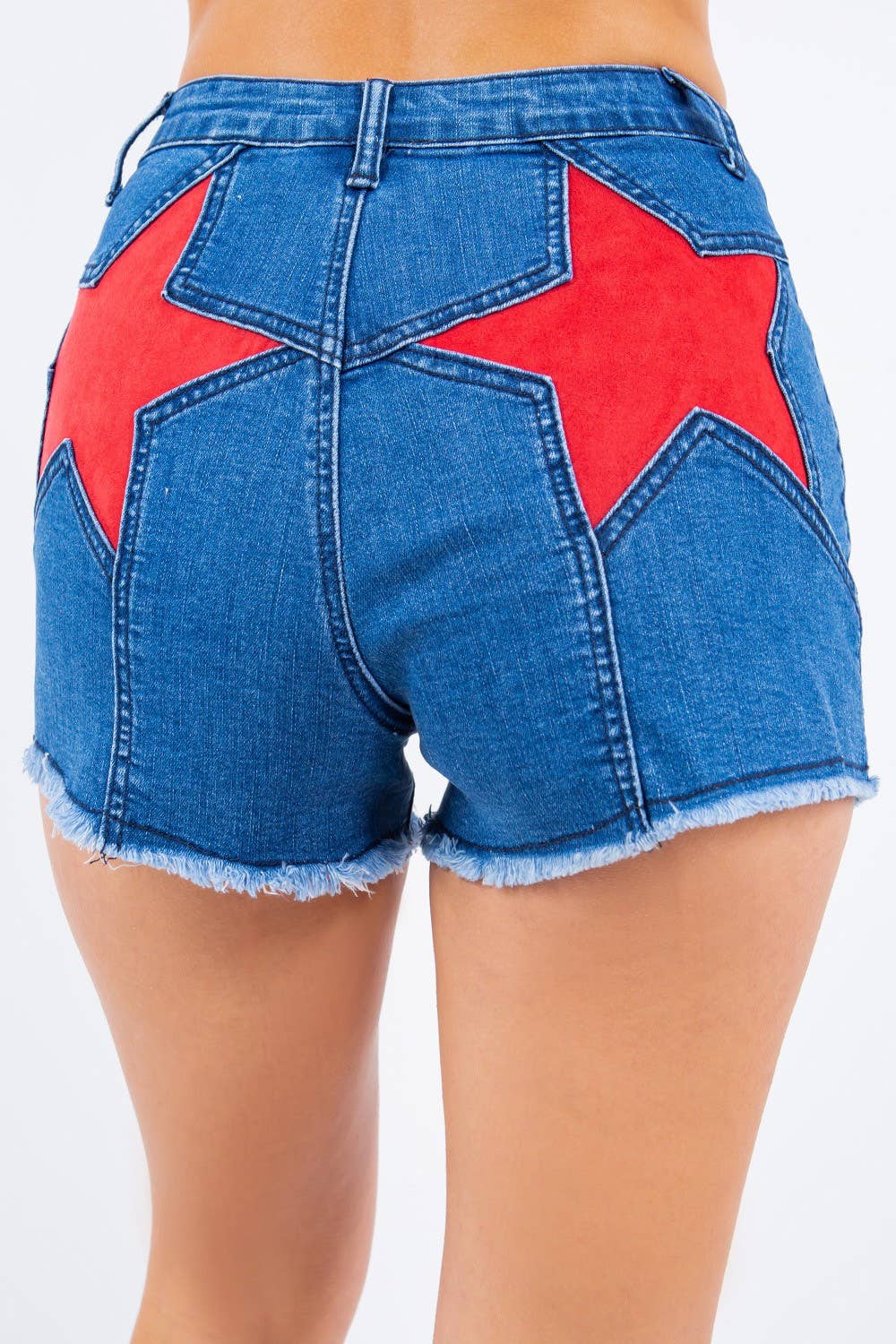 Blue Star Denim Shorts