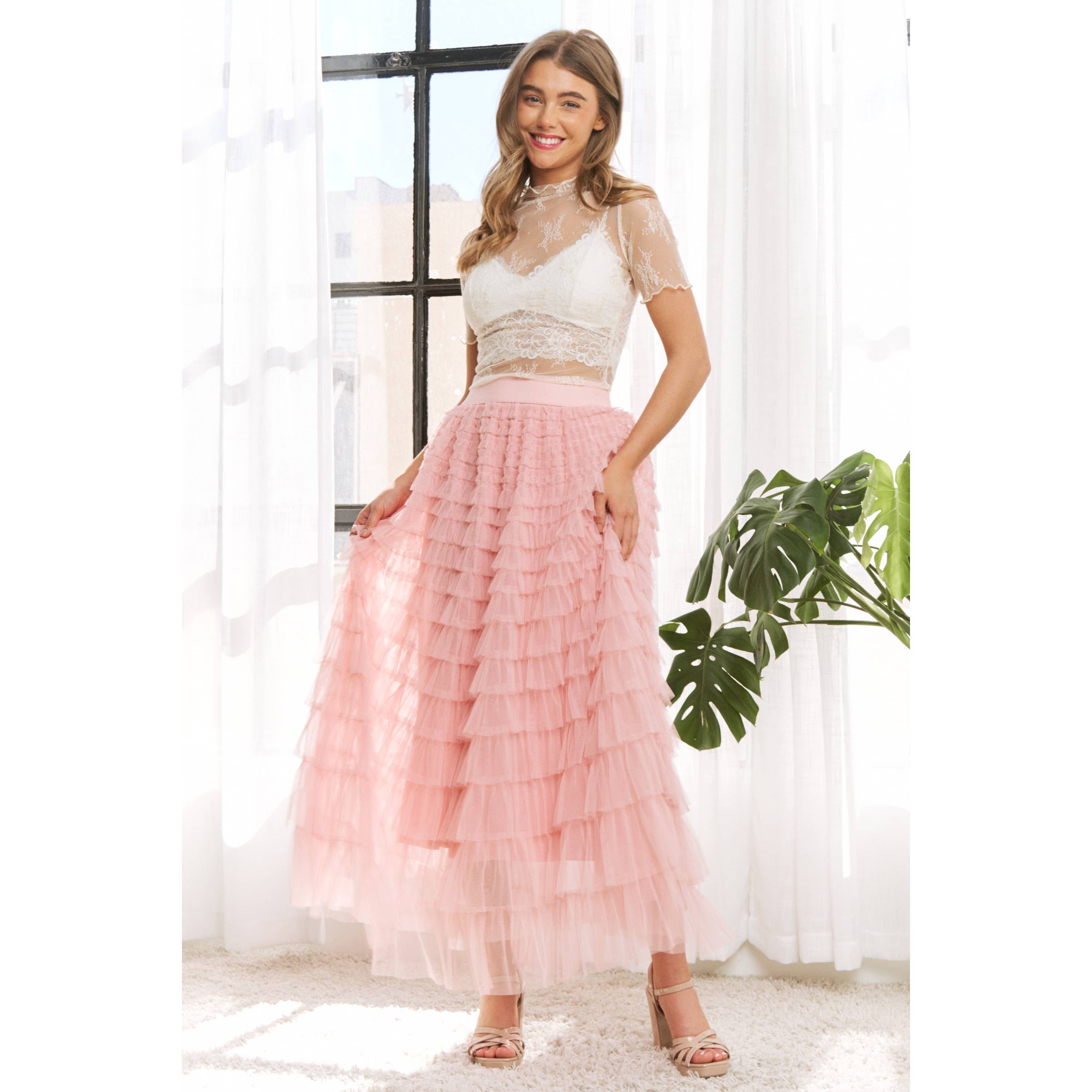 Lace Short Sleeve Shirt, S-3X