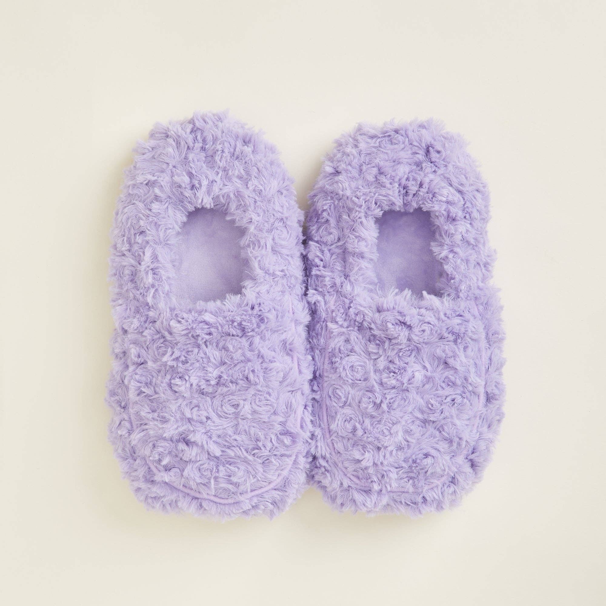 Curly Purple Warmies Slippers Gift for Teachers Back to School!