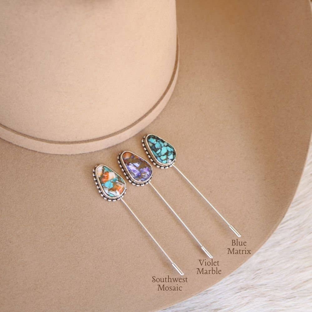 Southwest Mosaic Hat Pin