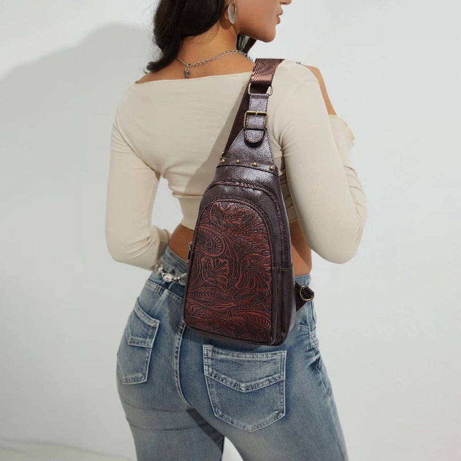 Printed Boho Crossbody Bag