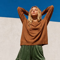 High-Waist Ruffle Velour Shorts