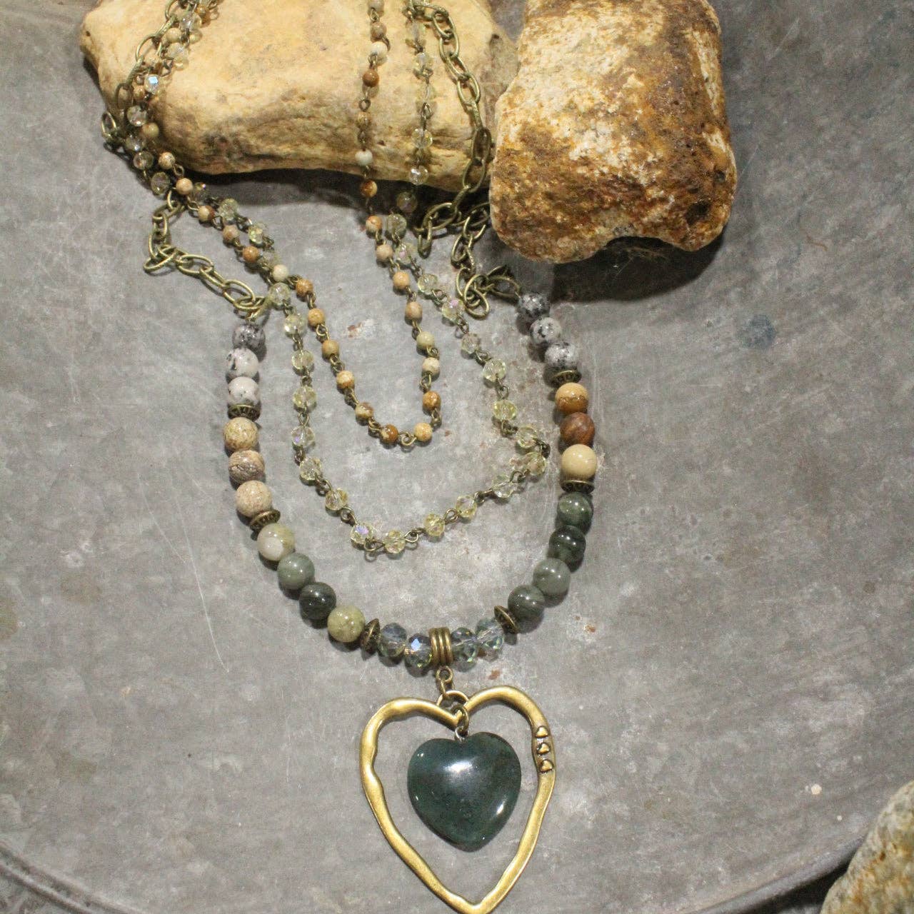 My Heart Beat Layered Necklace