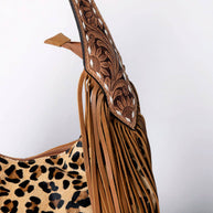 Leopard and Leather Hobo Bag
