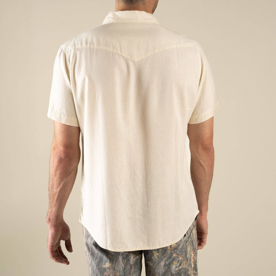 Sendero Wyatt Pearl Snap Shirt, White
