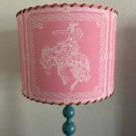 Lampshade Bandana Bronc Pink, 8 inch