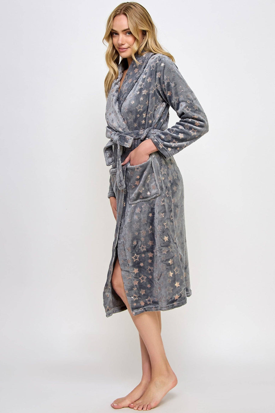 Estelle Metallic Star Robe