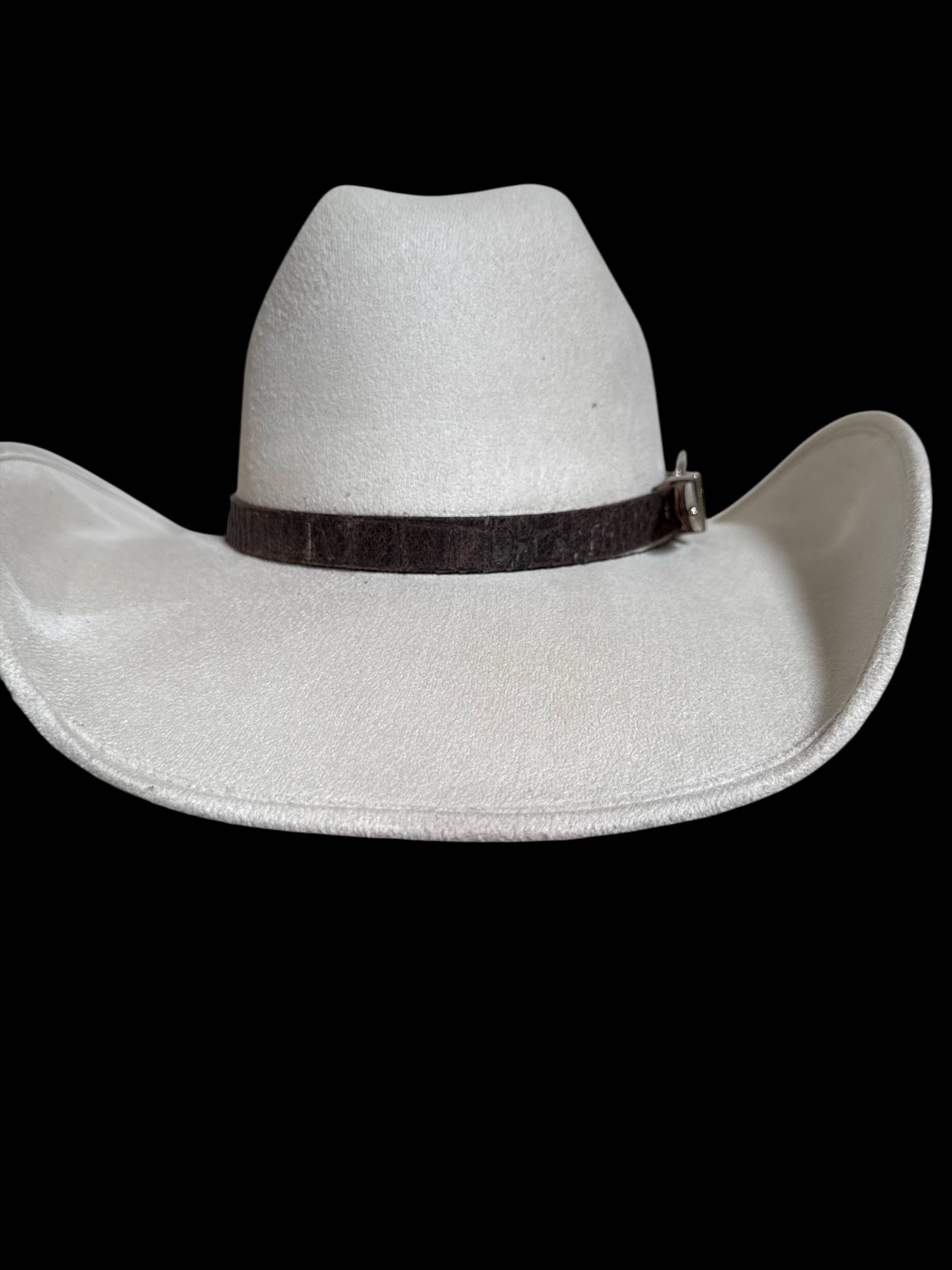 Leather Buckle Belt Hat Band