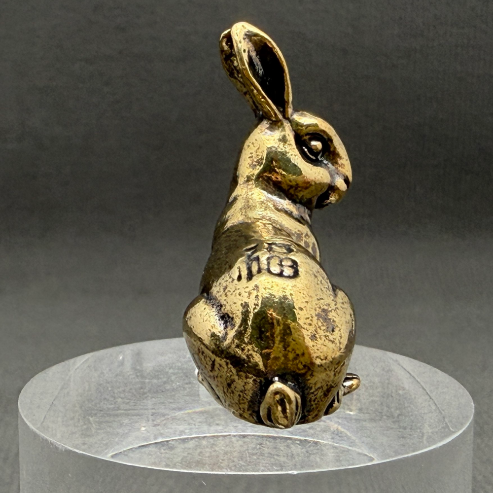 Rabbit Brass Figurine