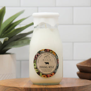 Milk Bottle Candle Cereal Milk