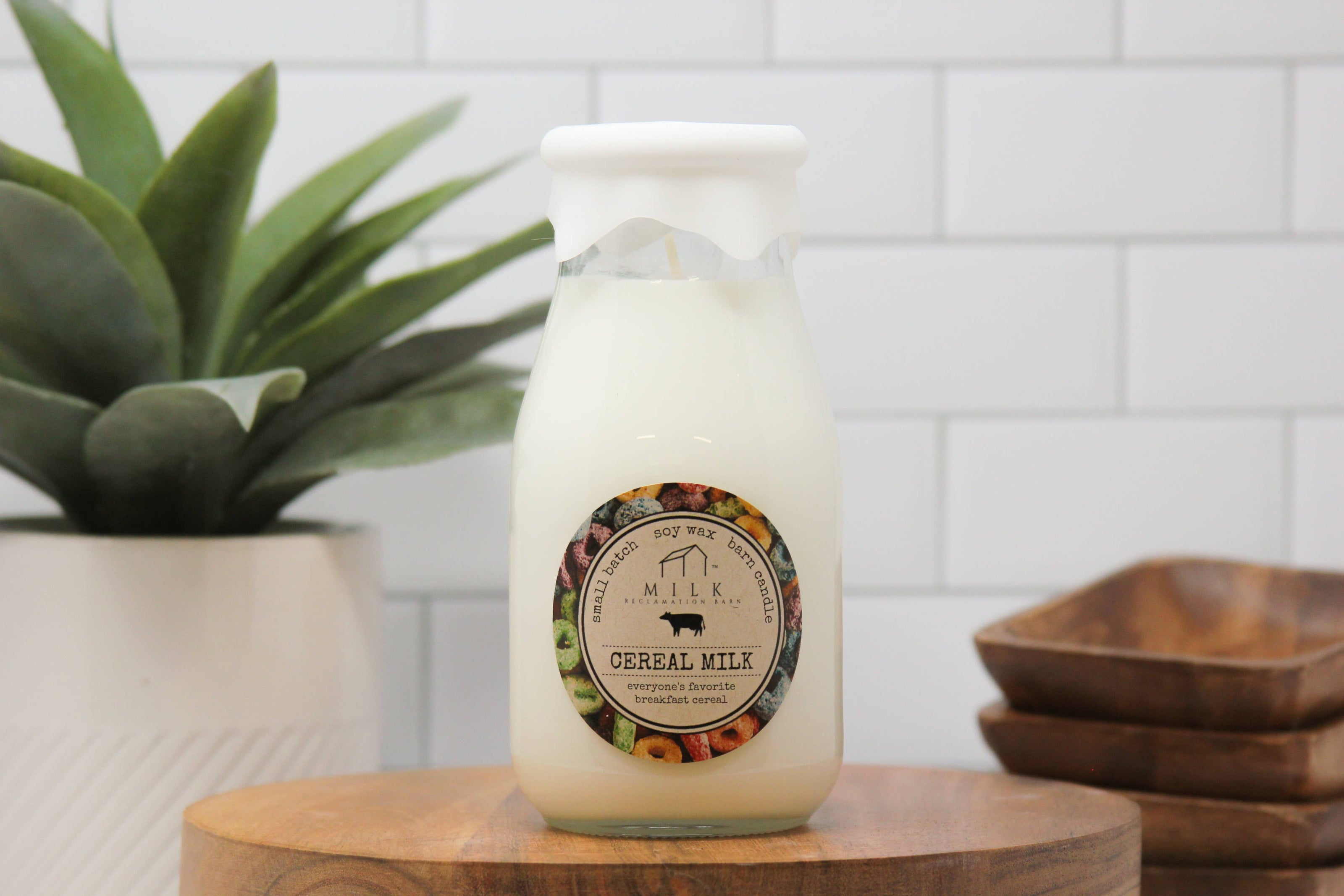 Milk Bottle Candle Cereal Milk