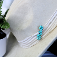 Handmade Black Crystal Hat Clip