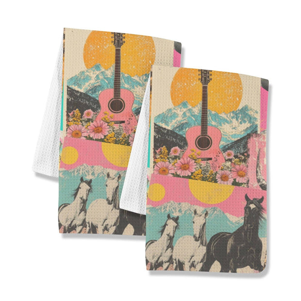 Retro Pop Western Dish Towels
