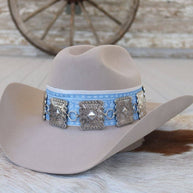 Large Rectangle Concho Hat Band