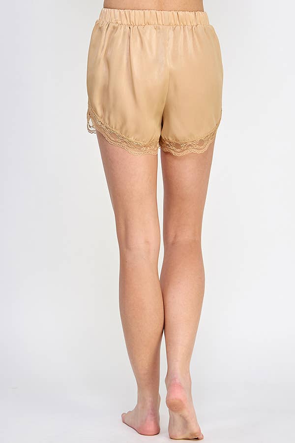 Lace Satin Shorts