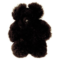 Alpaca Fur Teddy Bear Natural Black 12