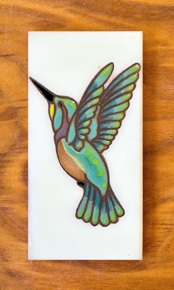 3x6 Hummingbird Tile Art Gift