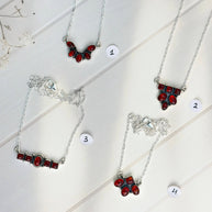 Amber, Turquoise & Crystal Small Necklace