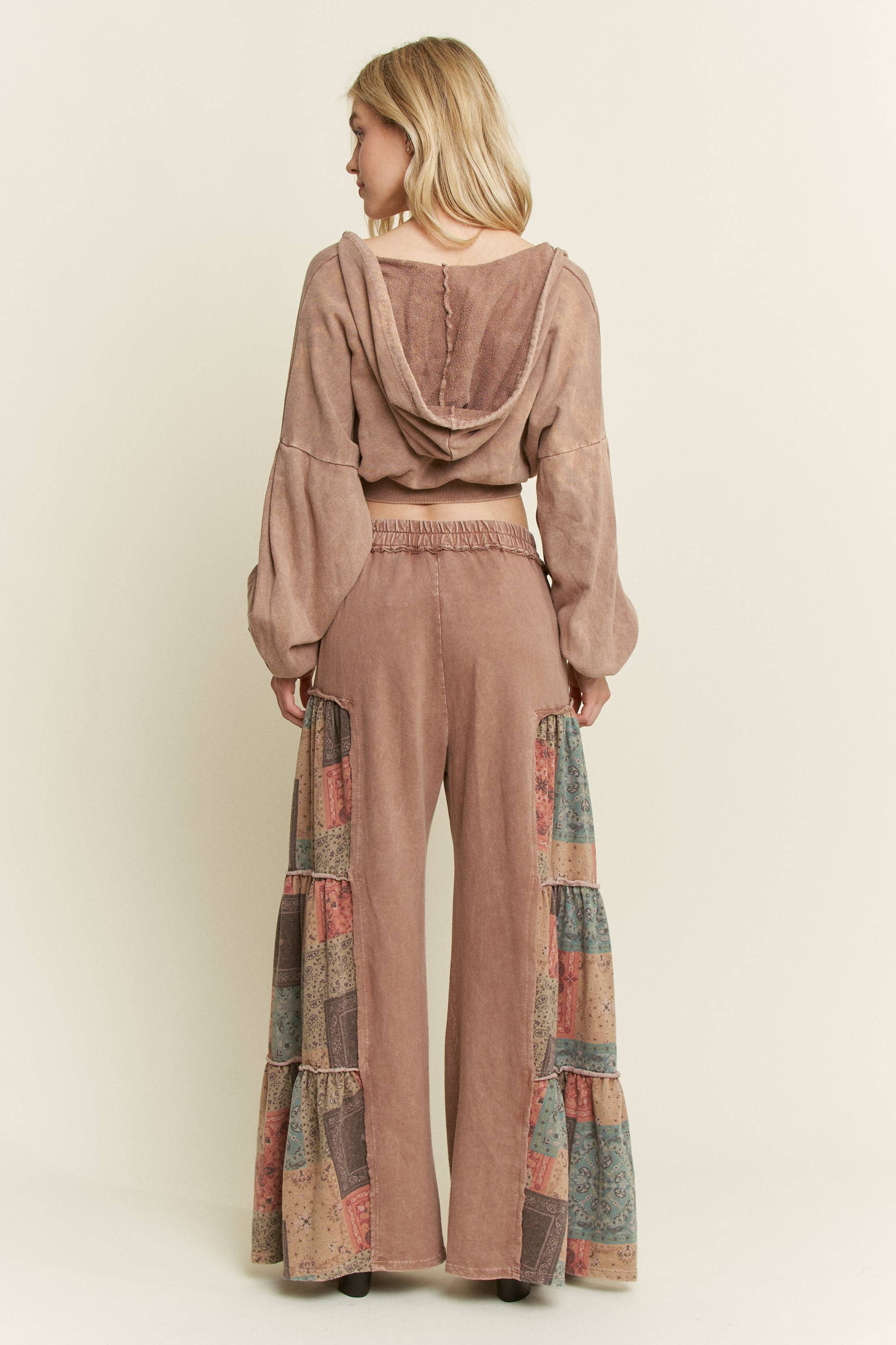 Tiered Boho Wide Leg Pants