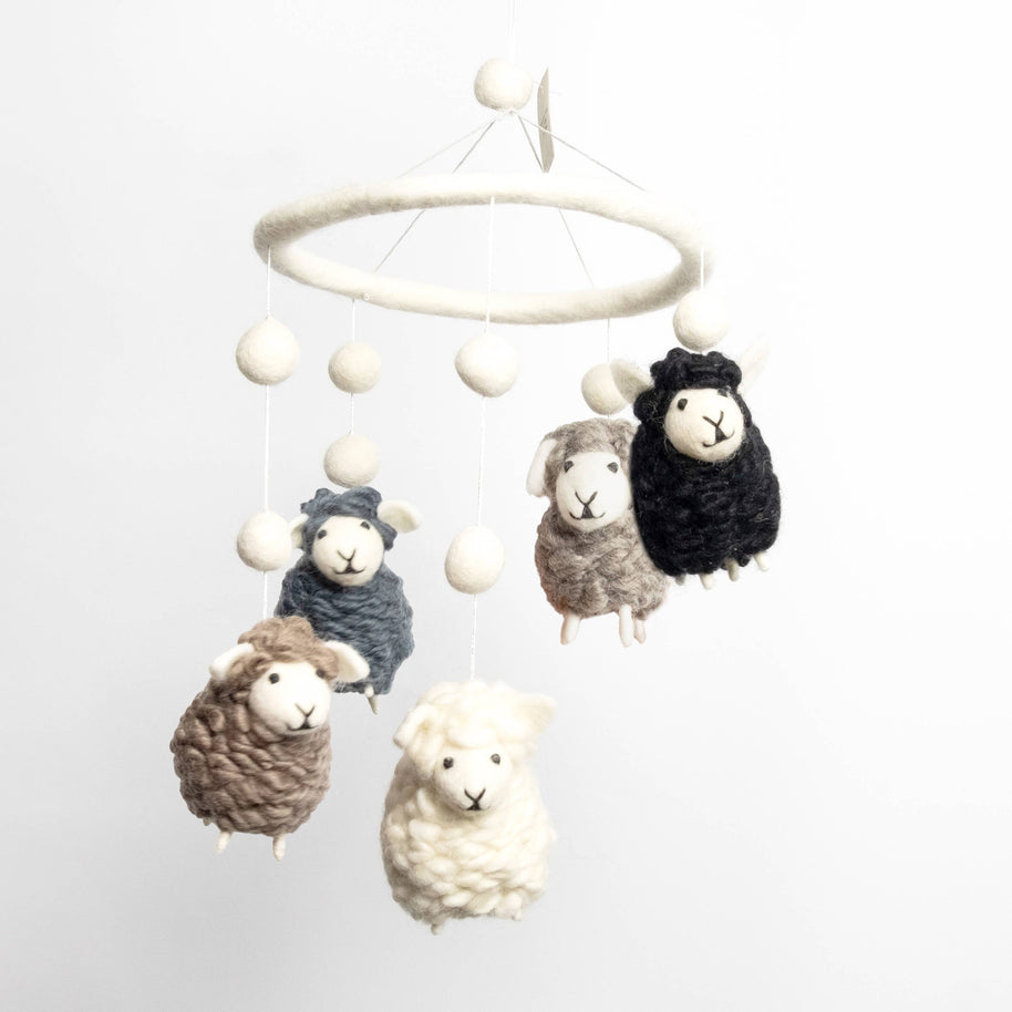 Baby Mobile - Natural Sheep