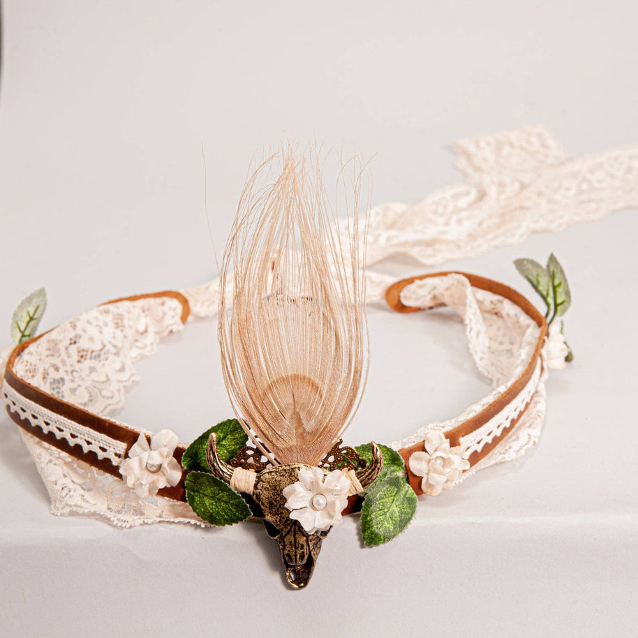 Leather and Lace Hat Band - Style True Love