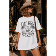 Free Bird Oversized Mineral Washed T-Shirt