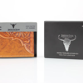 Leather Bifold Tooled Wallet