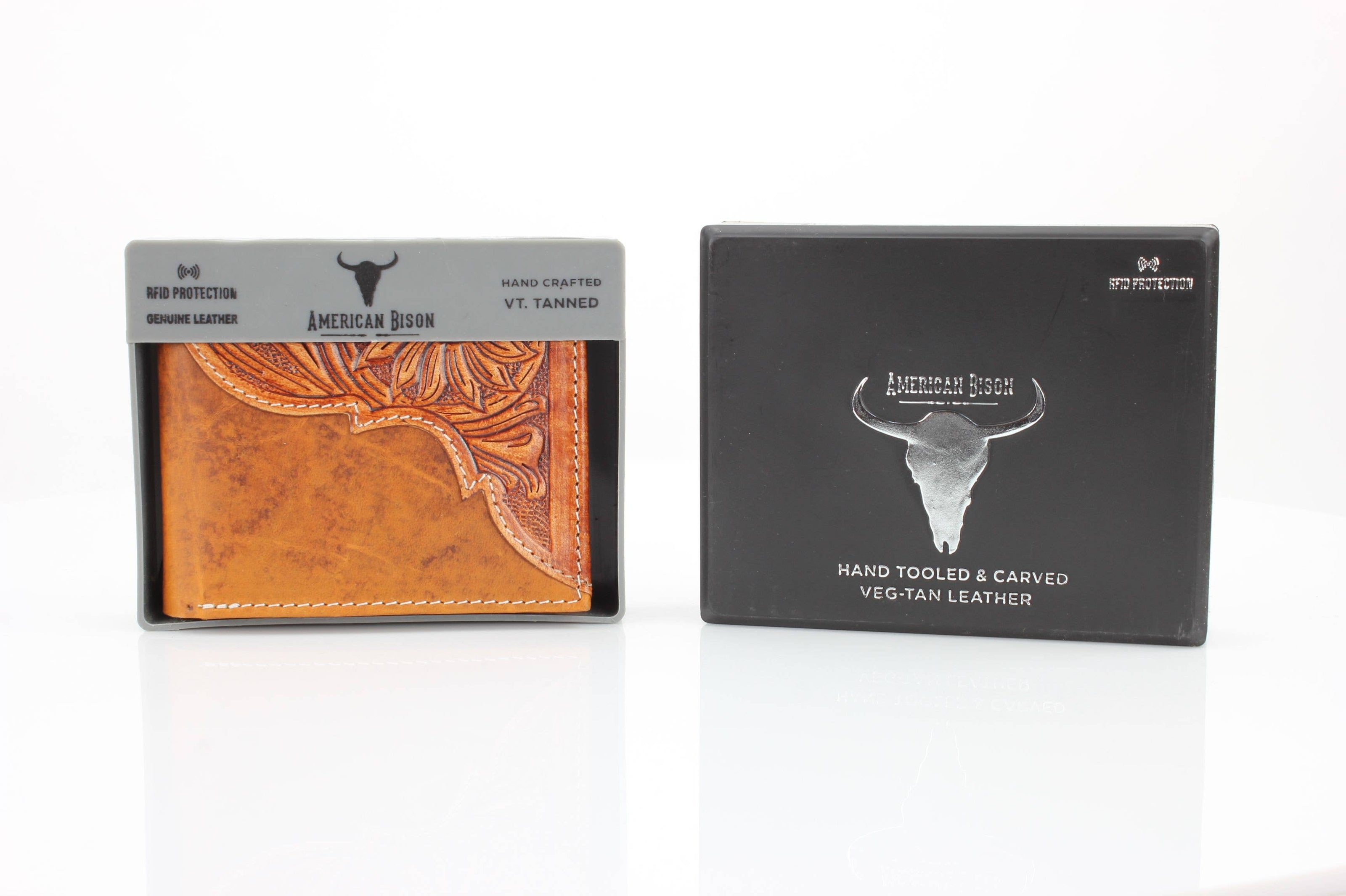 Leather Bifold Tooled Wallet