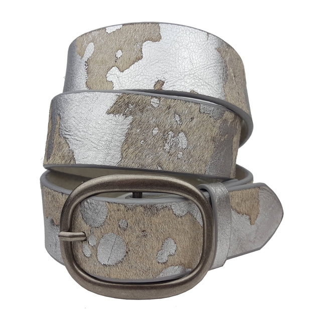 Genuine Cow Hair Leather Belt