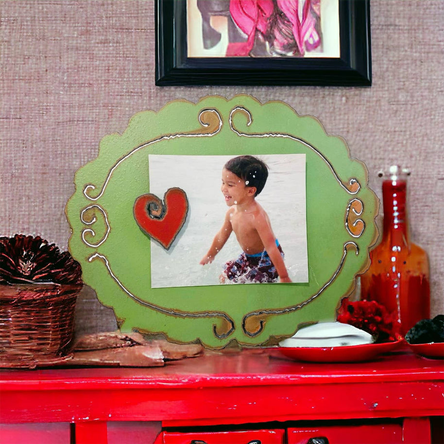 Metal Heart Picture Frame with Magnet