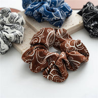 Paisley Print Scrunchies