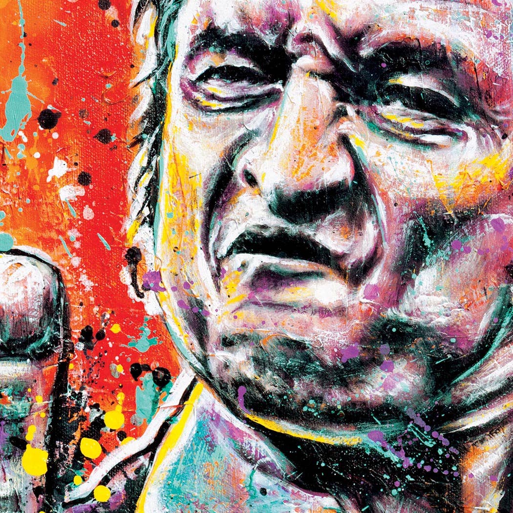 Johnny Cash Thank You Nashville Art Print 12 x 18"