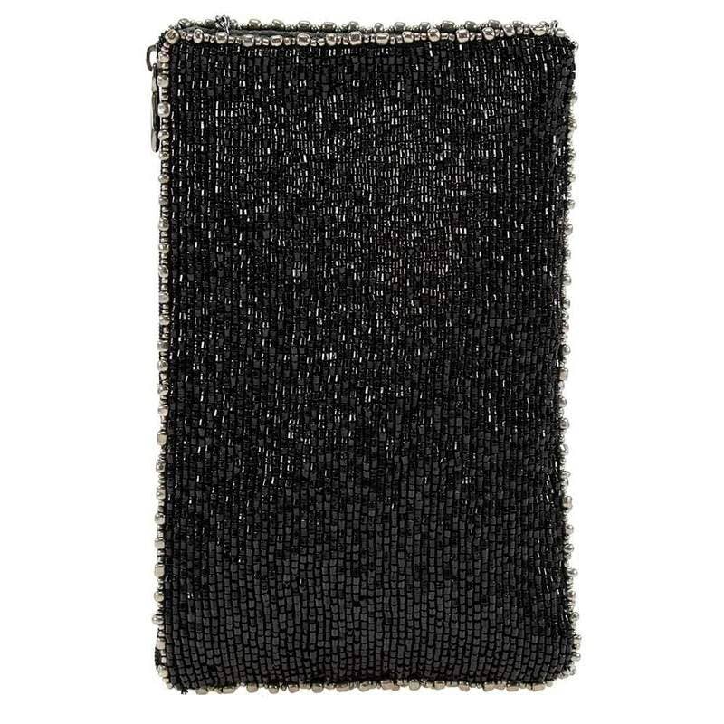 You're Aces Beaded Ace of Spades Crossbody Phone Bag