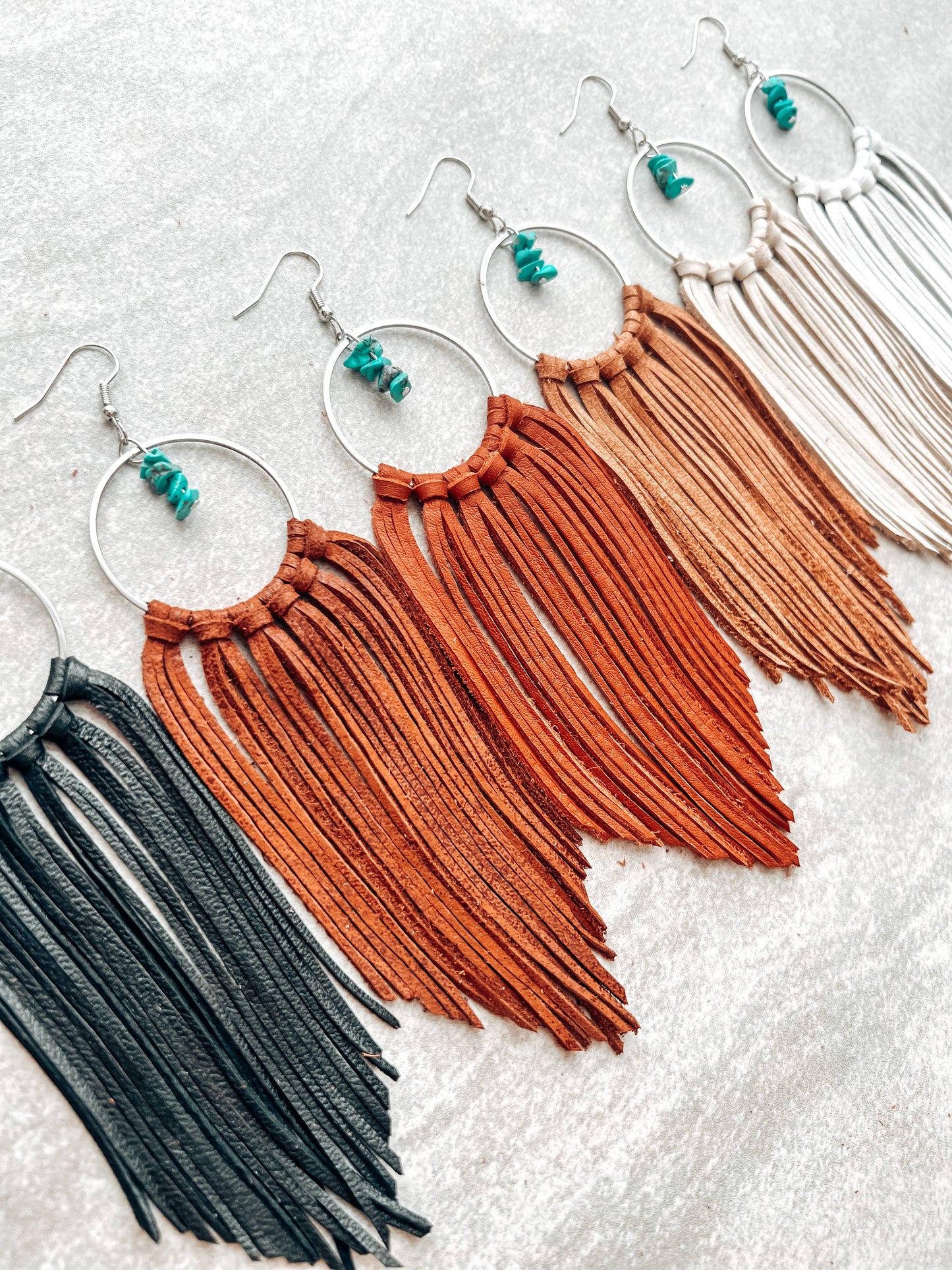 Avon Fringe Hoops Earrings