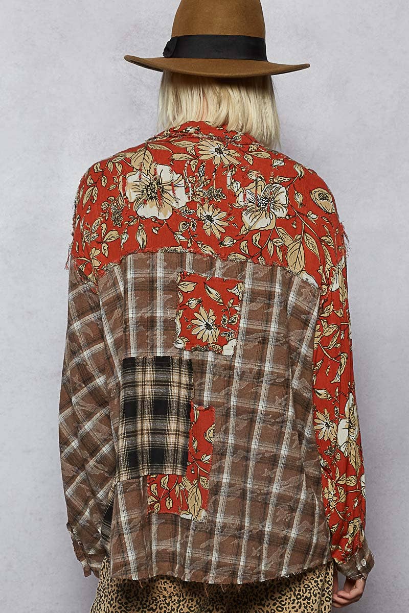 Vintage Washed Plaid Shirt