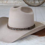 5-Strand Braided Horsehair Hat Band, Buckskin