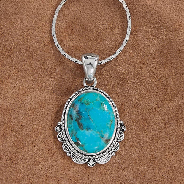 Sterling Silver Turquoise Portal Pendant