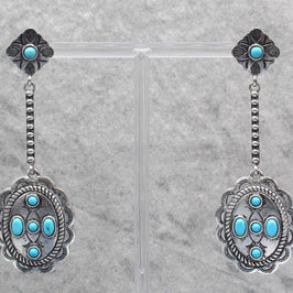Concho Drop Errings 0696