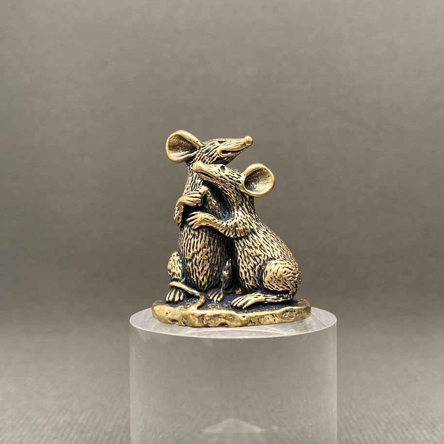 Mouse Brass Figurine