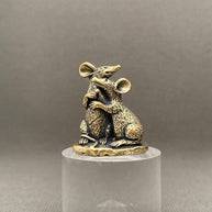 Mouse Brass Figurine