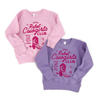 Cowgirl Sweatshirt, Pink Western Shirt for girl, purple boot