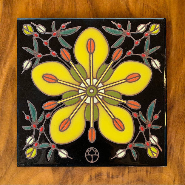 Creosote Hand Glazed Art Trivet