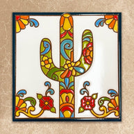 Talavera Saguaro Tile (8714)