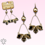 Swarovski® crystals leopard earrings