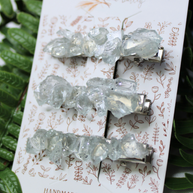 Handmade Clear Crystal Hat Clip