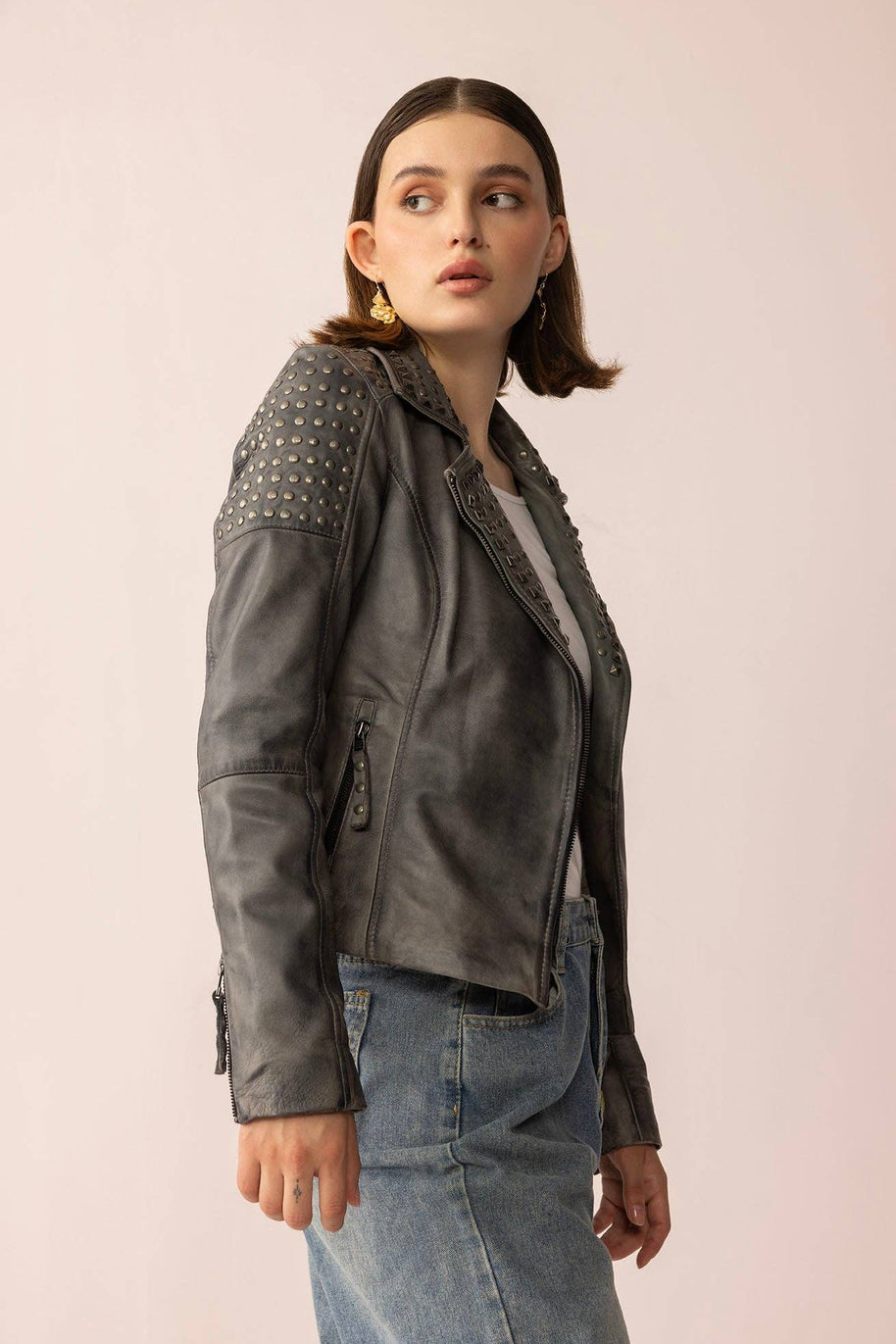 Shadow Storm Leather Jacket