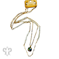 Swarovski® crystal paperclip chain necklace