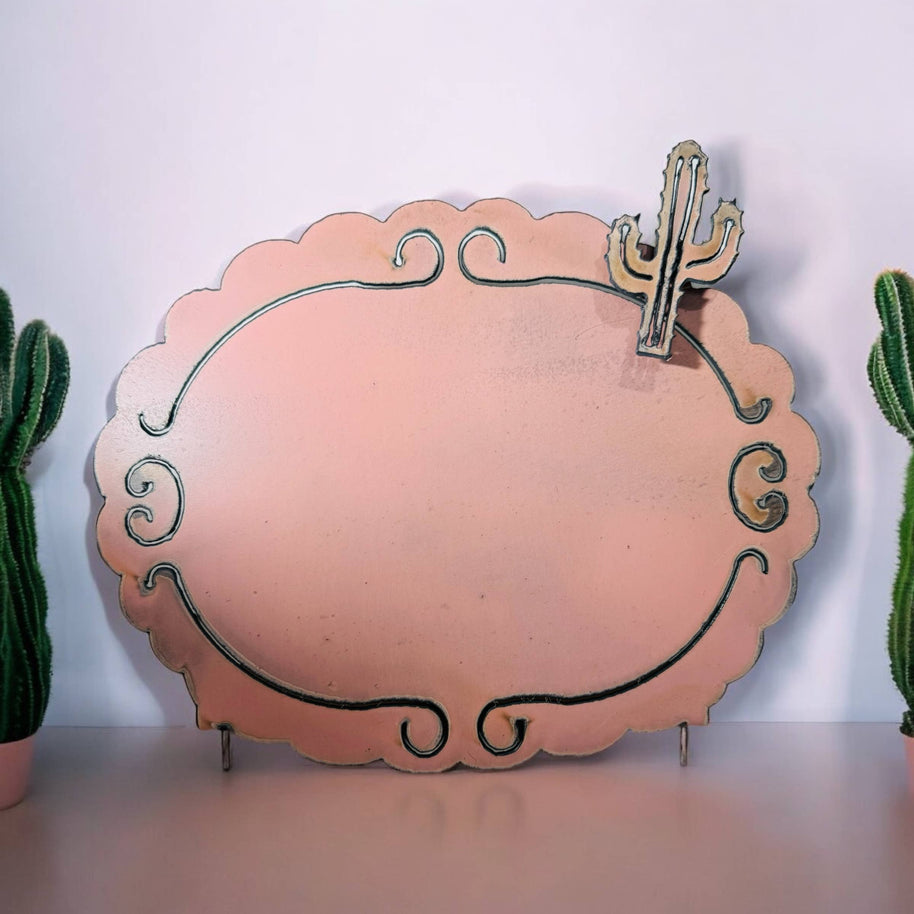Metal Cactus  Frame with Magnet