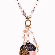 Bella Necklace in Lt Mauve Mix