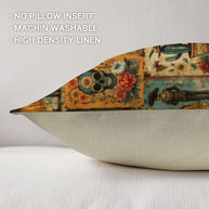 Colores de Mexico Dia de los Muertes Pillow Case Made in America